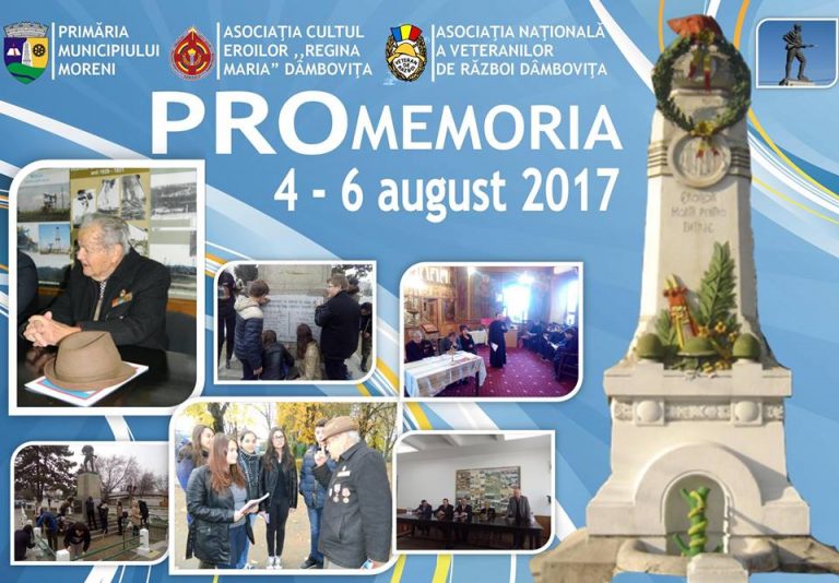 La centenarul Primului Război Mondial, PRO MEMORIA la Moreni