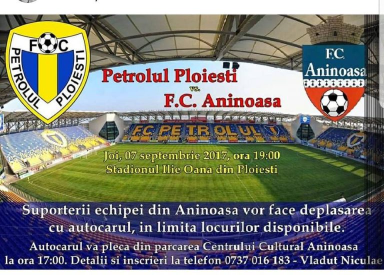 Fanii vor fi alături de echipa lui Bălașa la Ploiești! Transport gratuit pentru suporterii Aninoasei în deplasarea de pe “Ilie Oană”