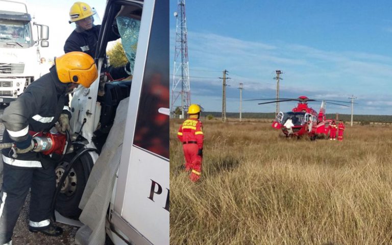 DÂMBOVIȚA: Accident rutier. Un bărbat este în stare gravă. A fost transportat la București cu elicopterul SMURD