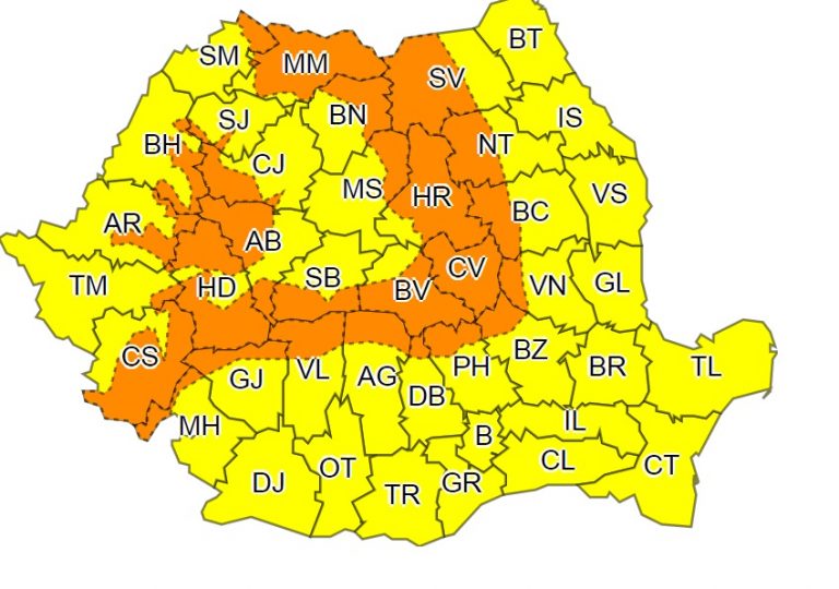 COD PORTOCALIU în zona montană a Dâmboviței