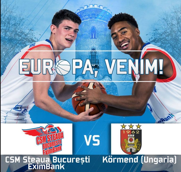 Baschet de calitate în Sala Sporturilor din Târgoviște! Meci de FIBA Europe Cup, între CSM Steaua Eximbank și Kormend
