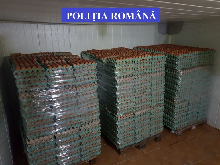 TÂRGOVIŞTE: Aproape 30.000 de ouă confiscate