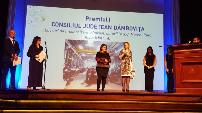 Premiile I și III pentru Consiliul Județean Dâmbovița, la Gala Fondurilor Structurale