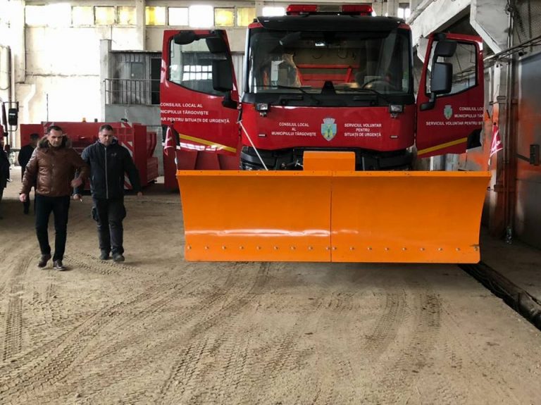 Târgoviștea, pregătită de iarnă, chiar dacă zăpada întârzie