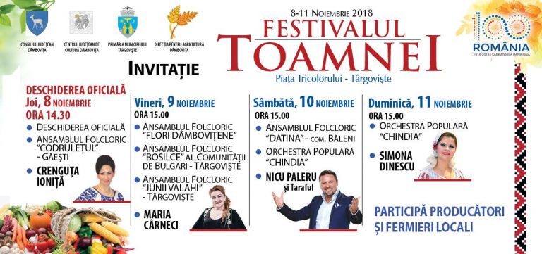 A început Festivalul Toamnei la Târgoviște