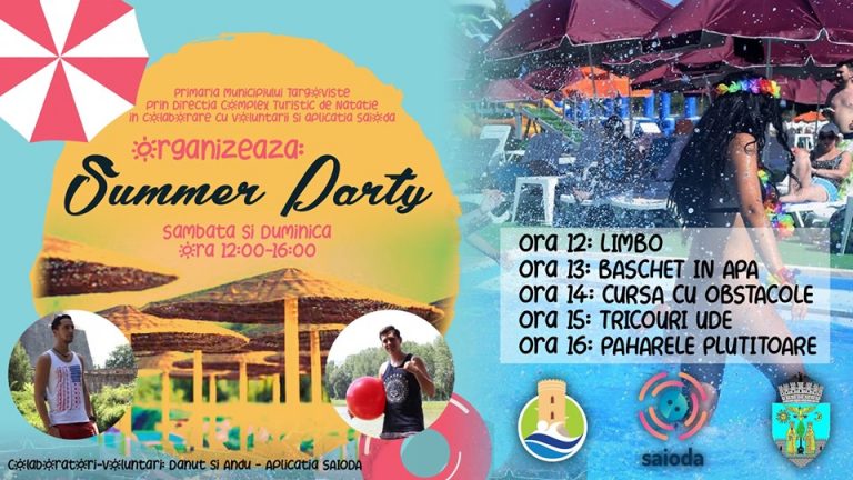 Super distracție la Complexul Turistic de Natație în acest week-end! Summer party, cu o mulțime de premii și provocări
