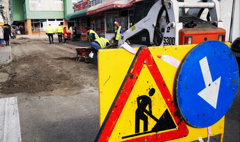 Lucrări de reabilitare a infrastructurii din Piața 1 Mai Târgoviște