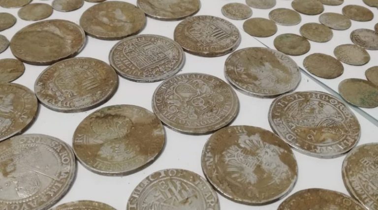 Descoperire uluitoare! Un adevărat tezaur, cu aproape o mie de monede de origine poloneză, spaniolă, turcă și românească au  fost găsite într-o localitate dâmbovițeană