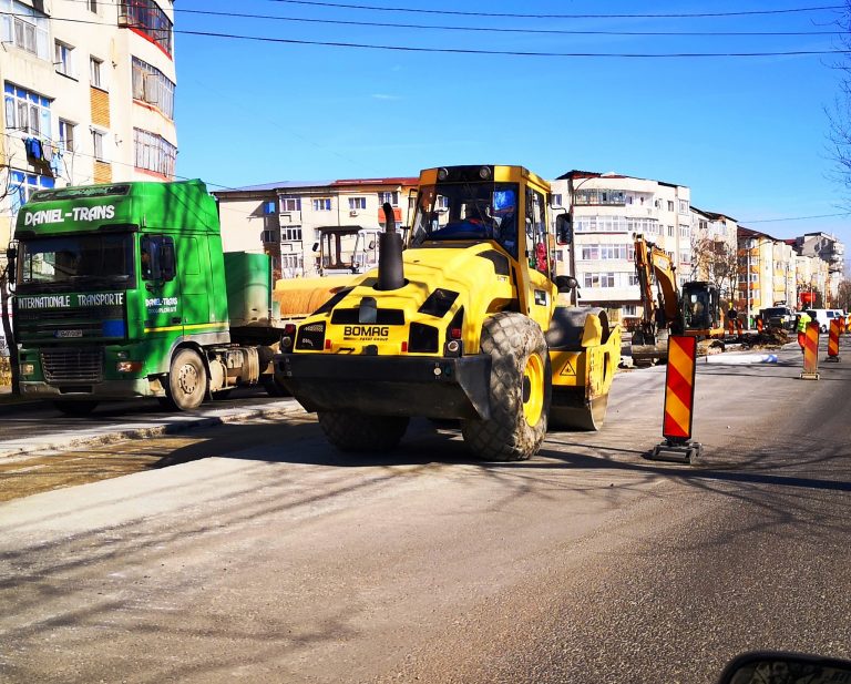 Lucrările la șoseaua de centură a Târgoviștei înaintează tot mai mult