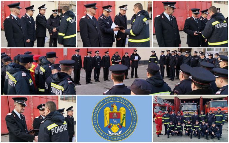 Final de carieră pentru patru pompieri dâmbovițeni