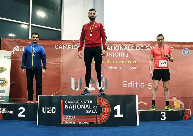 Jandarmul dâmbovițean Ionuț Timofte, pe podium la Campionatul Național de Sală – masters