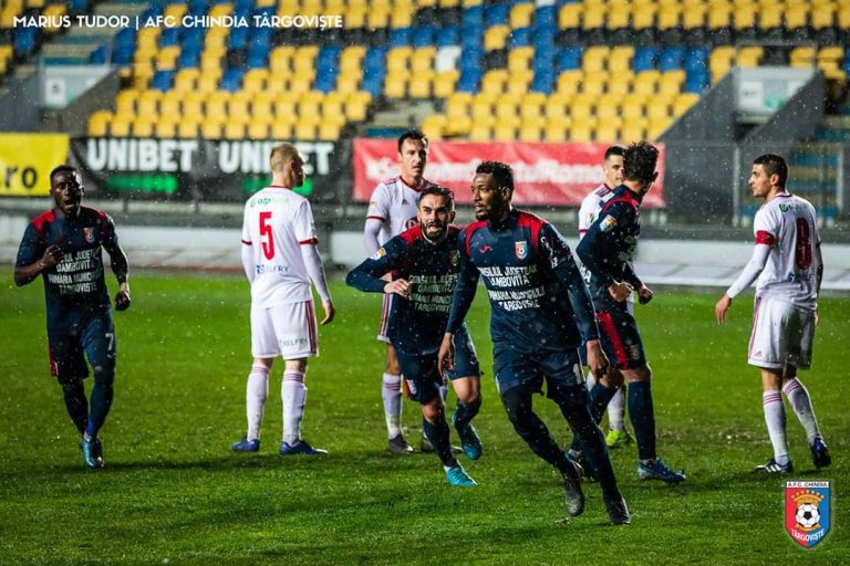 Francezul Bradley Diallo, la primul gol în echipamentul Chindiei Târgoviște. A “spart” gheața în meciul cu Sepsi
