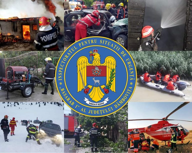 Pompierii dâmbovițeni au intervenit pentru stingerea a zeci de incendii de vegetație în ultima săptămână