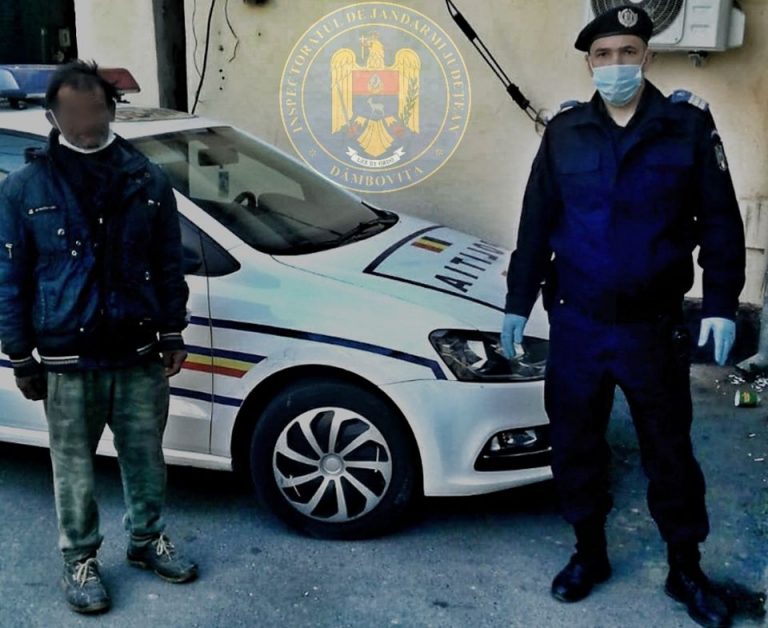 Dâmbovița: Un bărbat, urmărit național, a fost prins de jandarmi pe raza comunei Crângurile