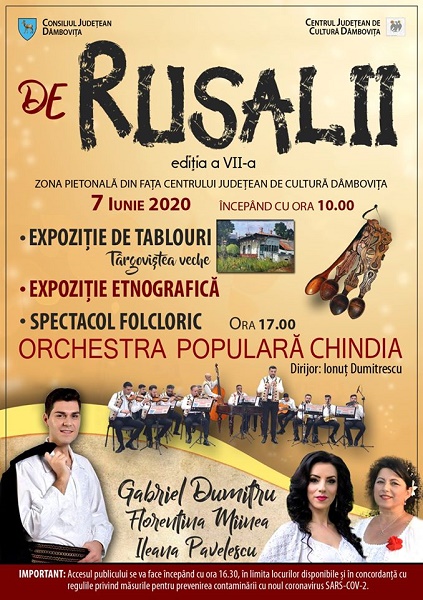 Concert folcloric de Rusalii la Târgoviște, în condiții speciale