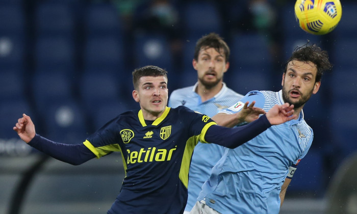 Dâmbovițeanul Valentin Mihăilă, primul gol pentru Parma. A marcat împotriva lui Lazio, în Cupa Italiei