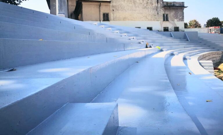 Continuă lucrările la stadionul din Târgoviște. Cum arată acum arena “Eugen Popescu”