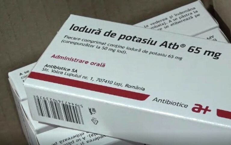 Se renunță la distribuirea pastilelor de iod către populație pentru moment ! Anunțul făcut de Ministerul Sănătății