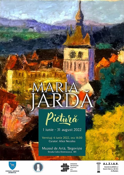 Expoziția de pictură a artistei Maria Jardă se deschide luni, la Muzeul de Artă din Târgoviște