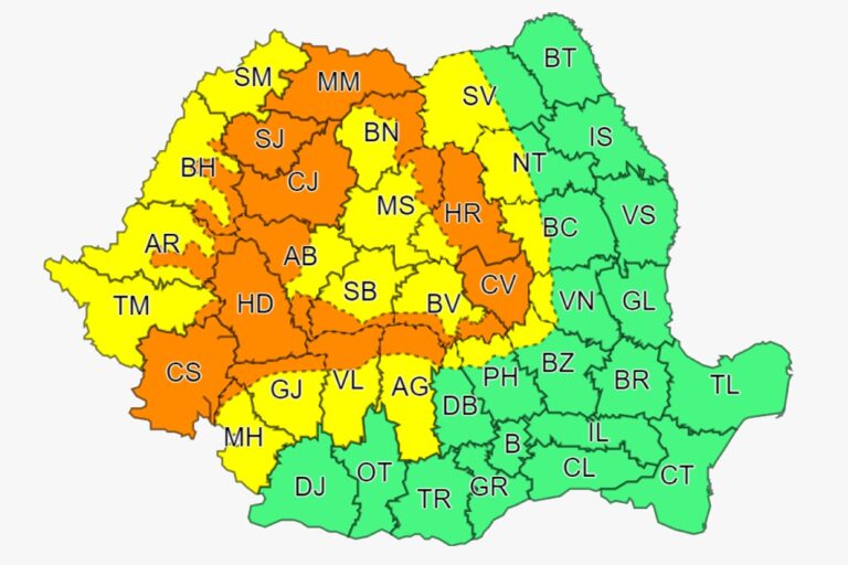 De la caniculă la ploi torențiale! Județul Dâmbovița, sub trei avertizări meteo