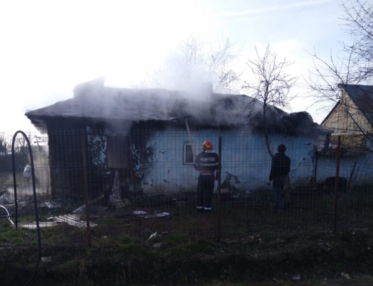Anchetă după moartea bebelușului din Vișina. A fost găsit carbonizat în casa distrusă de un incendiu puternic
