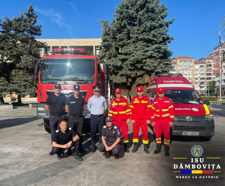 Peste 100 de pompieri, pregătiți zilnic să intervină în Dâmbovița în minivacanța de Sf. Maria
