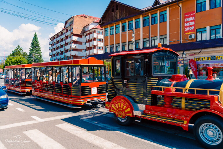 Toată lumea la vagoane! Trenuleț turistic pus în funcțiune în orașul stațiune Pucioasa. Care sunt traseele și orele de îmbarcare