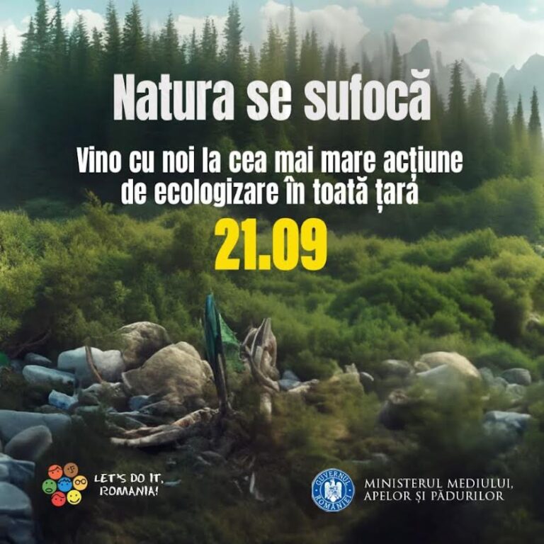 O sută de mii de români s-au înscris în campania Let’s Do It, Romania! Sâmbătă, 21 septembrie, este Ziua de Curățenie Națională