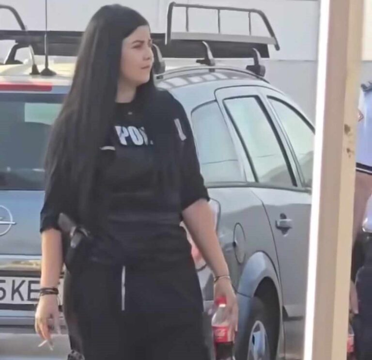 Cum a fost surprinsă o tânără polițistă în timpul serviciului. A devenit virală în mediul online