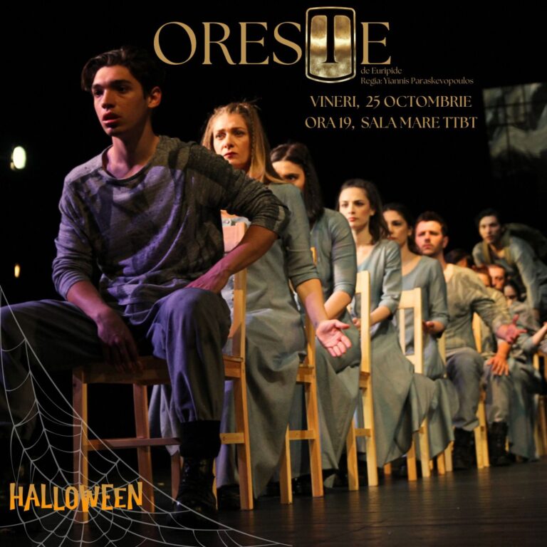 „Oreste” la Teatrul Tony Bulandra din Târgoviște: Sărbătoarea de Halloween, cu o piesă mai actuală ca oricând