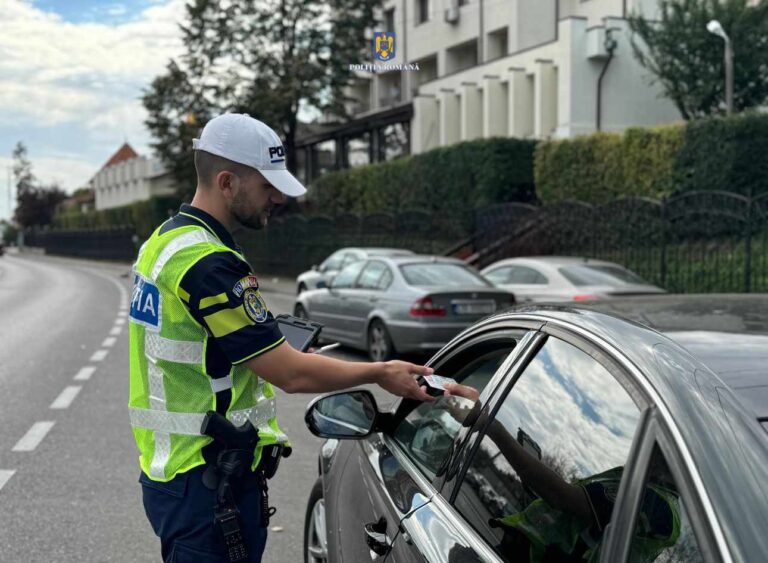 Inconștiența i-a adus un dosar penal unui șofer turc! A fost prins conducând o mașină neînmatriculată pe raza orașului Târgoviște