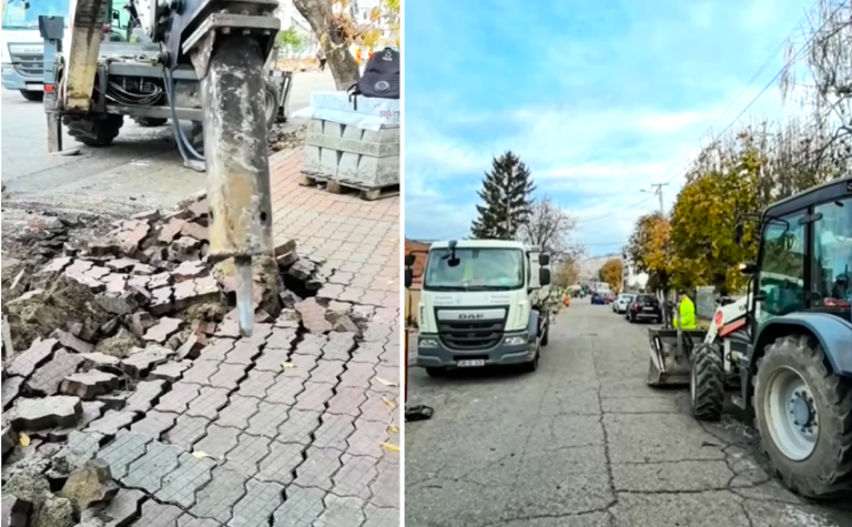 Au început lucrările de reabilitare și modernizare a străzii Ion Luca Caragiale din Târgoviște
