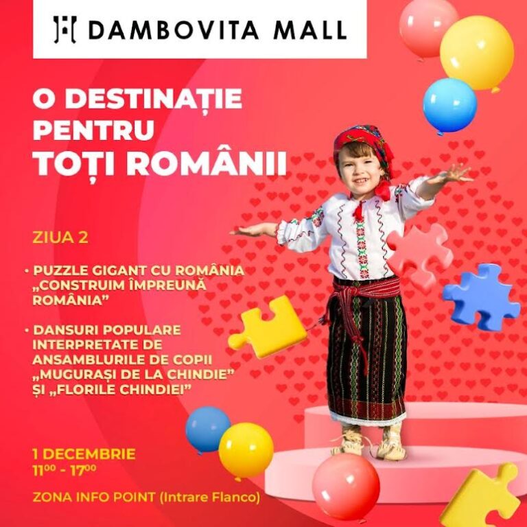 Dâmbovița Mall dezvăluie o parte dintre surprizele pregătite pentru Ziua Națională
