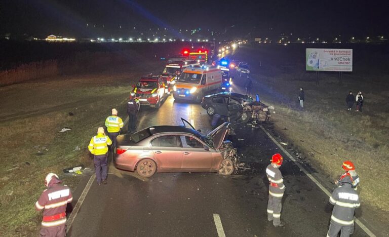 Accident teribil la Galați! Un copil de 7 ani e în comă, iar alte două persoane sunt rănite grav