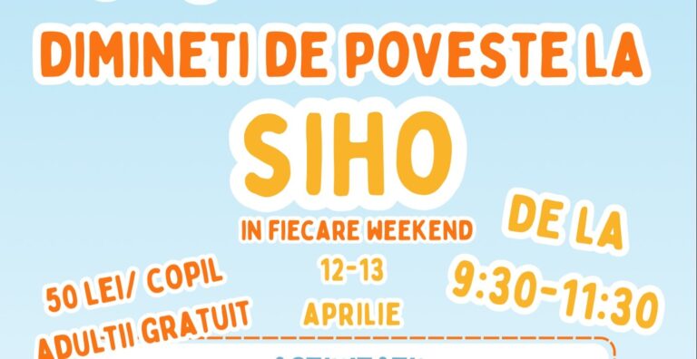 Dâmbovița: Diminețile de week-end sunt de poveste la SIHO Universe! Ateliere tematice de creație și momente de distracție pentru toți copiii