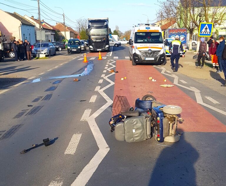 Nenorocire pe o trecere de pietoni! Bărbat cu dizabilități, lovit mortal de o mașină, în timp ce traversa strada regulamentar