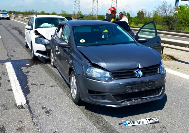 Două femei, victime într-un accident teribil pe Autostrada A1! Au ajuns la spital pentru îngrijiri medicale