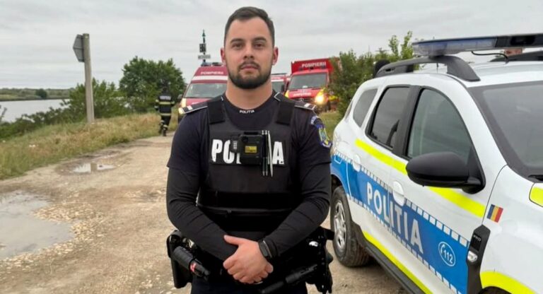 Lucian, polițistul erou care a salvat un copil de 10 ani de la înec. Curajul și devotamentul său au făcut diferența între o tragedie și o minune