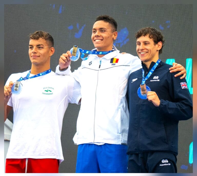 Aur pentru David Popovici la Campionatul European de înot U23! Învingător în proba de 200 m liber