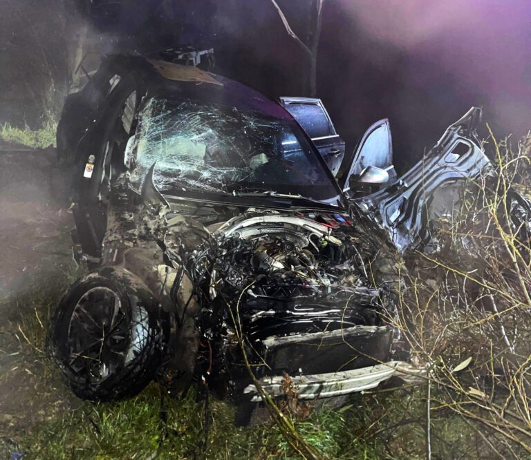 Au scăpat cu viață dintr-un accident cumplit! Una dintre victime a rămas încarcerată în autoturism, iar cealaltă a fost aruncată pe câmp în urma impactului
