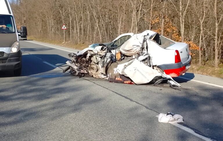 Impact fatal între un autoturism și o autoutilitară! Un șofer de 72 de ani a pierit pe loc în urma accidentului cumplit