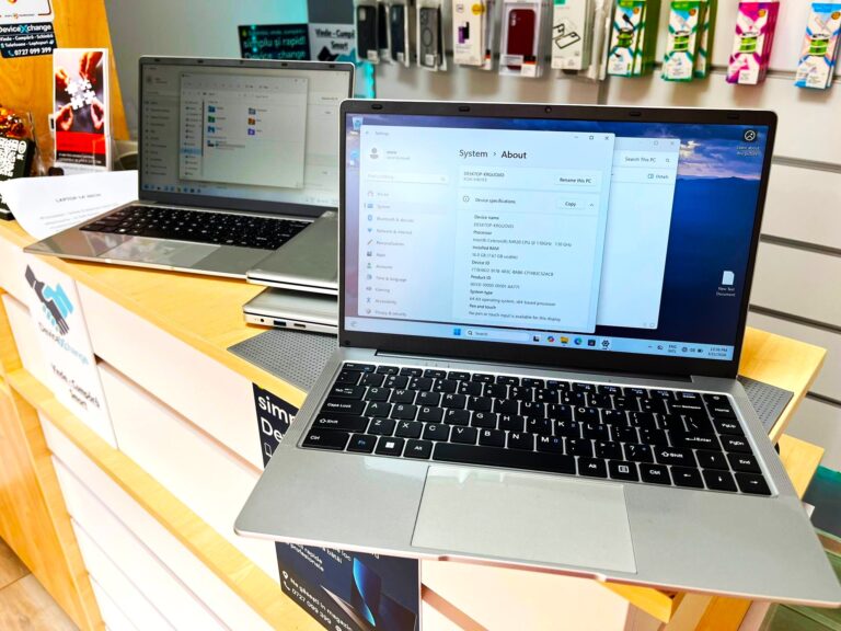 Tehnologie accesibilă pentru toți la DeviceXchange din Târgoviște! Laptopuri începând de la 450 de lei și telefoane pentru orice buget 