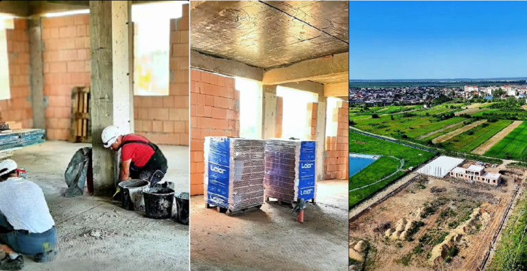 Au fost reluate lucrările la baza sportivă de lângă Complexul Turistic de Natație Târgoviște