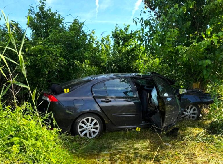 Accident  fatal în zorii zilei! O femeie a murit pe loc după ce mașina în care se afla s-a izbit violent de un copac