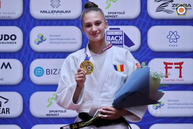Târgovișteanca Vanessa Tolea a triumfat la Cupa Europeană de judo pentru juniori! Medaliată cu aur după un parcurs impecabil la categoria 57 de kilograme