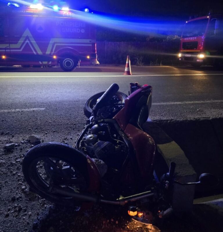 Impact fatal cu un gard! Un motociclist și-a pierdut viața în urma accidentului cumplit. Durere fără margini în familia jandarmului de 50 de ani