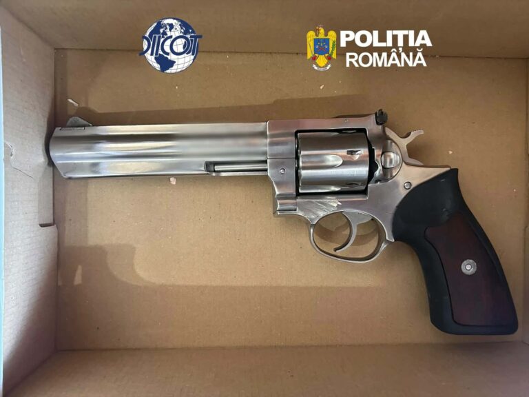 Flagrant exploziv în Dâmbovița! Tânăr de 22 de ani, prins când vindea canabis, deși se afla sub control judiciar. Revolver găsit în locuința bărbatului pe durata perchezițiilor