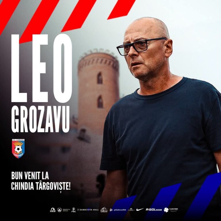 Chindia Târgoviște a dat lovitura! Leo Grozavu a preluat banca tehnică a echipei dâmbovițene