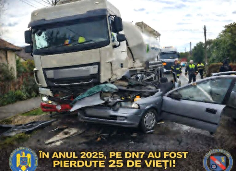 Atenție, șoferi! DN 7 intră astăzi sub asaltul polițiștilor rutieri. Acțiune de amploare între 14:00 și 18:00, inclusiv în Dâmbovița