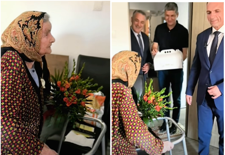 O viață cât un centenar! O târgovișteancă a împlinit o 100 de ani! Maria Văduva, sărbătorită de autorități și familie